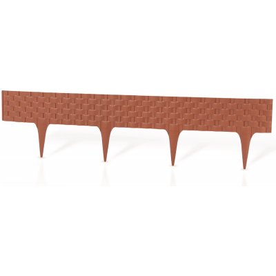 Gardenplast Zahradní palisáda Rattan Palisade 9,5 cm / 0,8 m terakota 1 ks – Zbozi.Blesk.cz