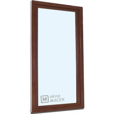 Kömmerling balkonové dveře 70 AD OS levé ořech/bílá 90 x 210 cm jednostranná klika + madýlko + PVC rám – Hledejceny.cz