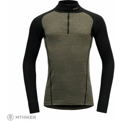 Devold Vlněné Merino triko Duo Active Merino 210 Z.Neck Man Lichen/Caviar – Hledejceny.cz