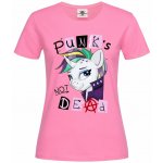 Tričko Punk's Not Dead Unicorn Růžová – Zboží Dáma
