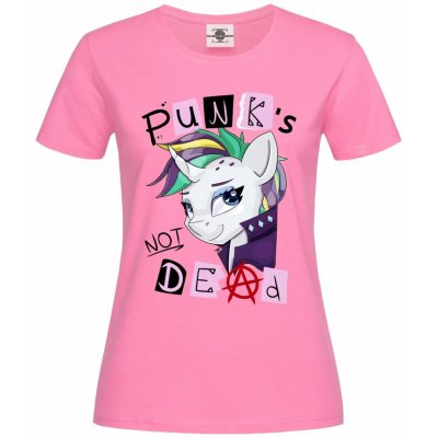 Tričko Punk's Not Dead Unicorn Růžová – Zboží Dáma