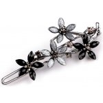 Sponka do vlasů s broušenými kamínky květy Varianta: 2 jet, Balení: 1 ks – Zboží Dáma