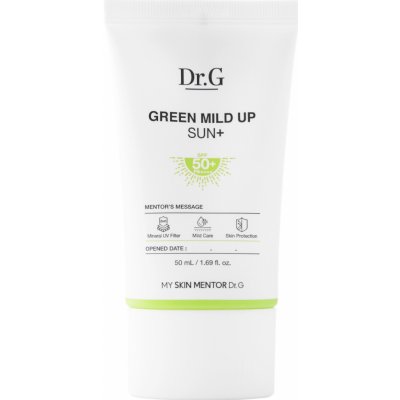 Dr. G Green Mild Up Sun+ krém s minerálními filtry SPF50+ 50 ml