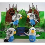 Rappa Plyšová andulka modrá se zvukem 11 cm ECO-FRIENDLY – Zbozi.Blesk.cz