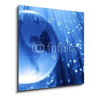 Skleněný obraz 1D - 50 x 50 cm - Earth fiber optics Optická vlákna ze země