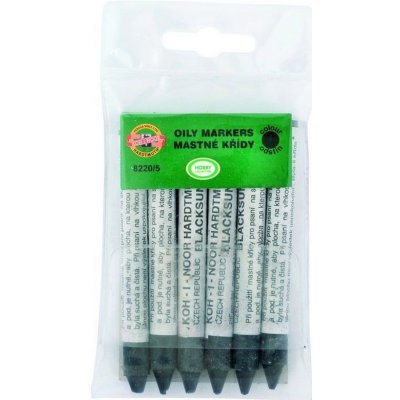 Koh-i-noor Křídy 8220/5 černé mastné 2866 – Zboží Dáma