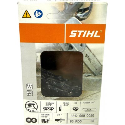 Stihl Pilový řetěz s tvrdokovem 3/8 1,3mm PD3 50 článků 36120000050 – Zboží Dáma