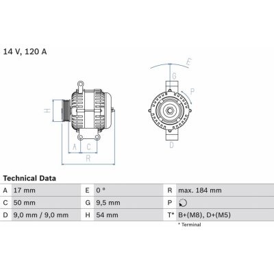 Alternátor BOSCH 0 986 083 280 – Hledejceny.cz