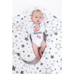 NEW BABY kojící polštář ve tvaru C hvězdy šedé – Zboží Dáma