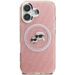 Karl Lagerfeld IML K&CH Heads Repeated Logo MagSafe Zadní Kryt pro iPhone 16 Pink – Hledejceny.cz