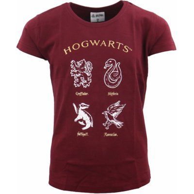 triko s kr. rukávem Harry Potter vínová