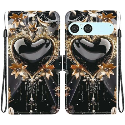 VSECHNONAMOBIL ART Peněženkový obal Sony Xperia 10 VII BLACK HEART – Zboží Živě