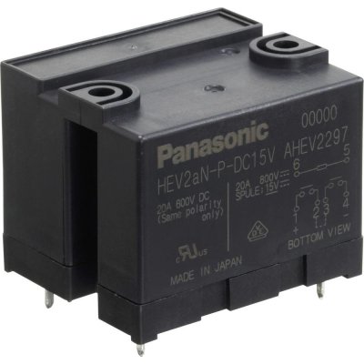 Panasonic HEV2AN-P-DC24V relé do DPS 24 V/DC 20 A 2 spínací kontakty 1 ks – Zboží Mobilmania