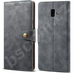 Pouzdro Lenuo Leather Samsung Galaxy J6+ šedé