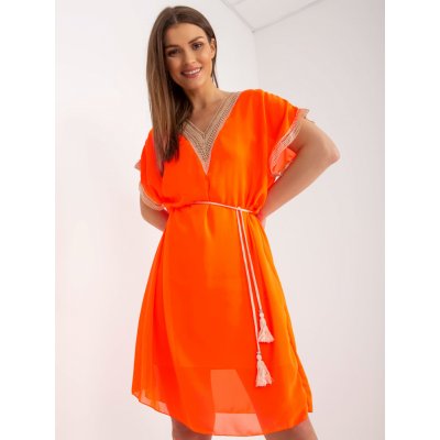 Vzdušné letní šaty DHJ-SK-1508.12 Fluo Orange