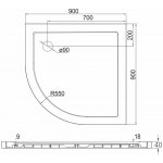 Mereo SMC 90 x 90 cm CV01NS – Sleviste.cz