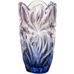 Aurum Crystal KŘISTÁLOVÁ VÁZA BOHEMIA FLORA BLUE GRADIENT 280 MM – Hledejceny.cz