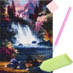 ISO 16216 Diamantové malování 30 x 40 cm vodopád – Sleviste.cz