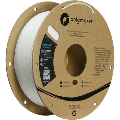 Polymaker PolySonic PLA Pro High Speed bílá 1.75mm 1kg – Zboží Živě