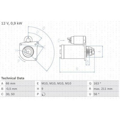 BOSCH 0 986 018 360 Startér (0986018360) – Zbozi.Blesk.cz