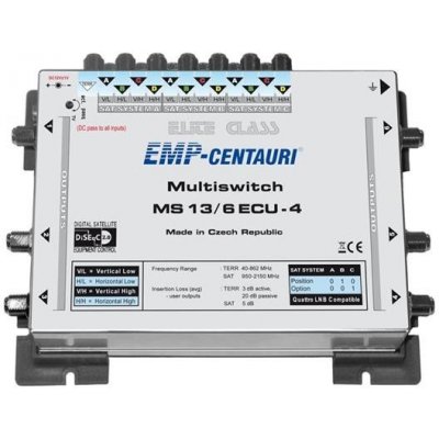 Satelitní multipřepínač EMP Centauri MS13,6ECU-4 (14530853) – Zboží Mobilmania