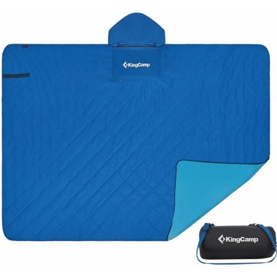 King Camp Víceúčelová pikniková deka s kapucí KP2101 Multipurpose raincoat modrá – Zboží Mobilmania