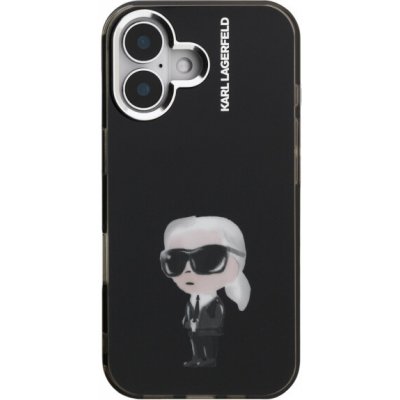 Karl Lagerfeld IML Aquarelle Karl kryt pro iPhone 16 - černý 57983125074 – Zboží Mobilmania