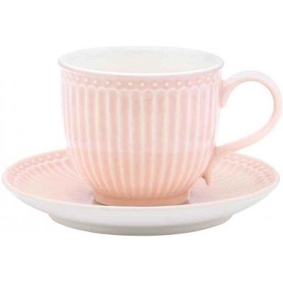 Green Gate porcelánový šálek s podšálkem Alice Pale Pink 200 ml – Zboží Mobilmania