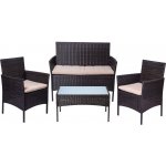 Textilomanie TURIA Hnědý ratanový zahradní set – Sleviste.cz