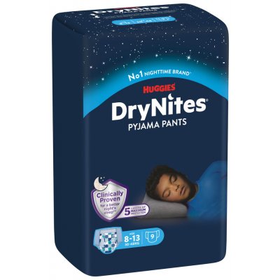 DryNites Huggies pro chlapce 8-13 let 30-48 kg 9 ks – Sleviste.cz