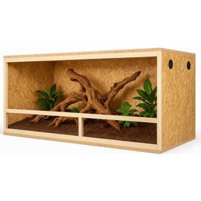 Invital OSB dřevěné sestavitelné terárium 120 x 60 x 80 cm – Sleviste.cz