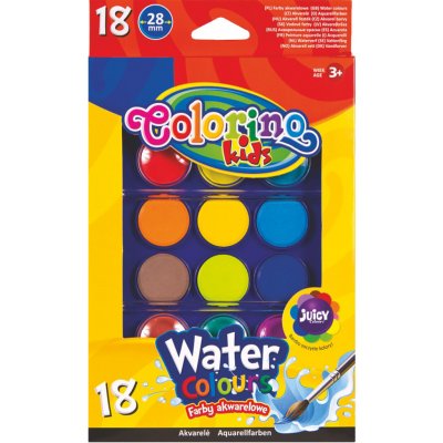 Colorino Kids + 2 štětce 18 barev – Zboží Dáma