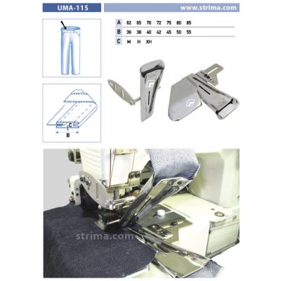 Texi Zakladač pásku pro šicí stroje UMA-115 70/42 H – Zbozi.Blesk.cz