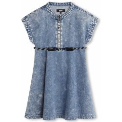 Dkny dětské riflové šaty mini D60110.114.150 modrá
