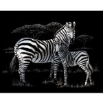 Vyškrabovací obrázek Zebry – Zboží Mobilmania