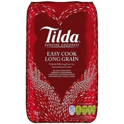 Tilda Předvařená Dlouhozrnná Rýže Easy Cook Long Grain Rice 1 kg – Zboží Dáma