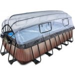 Exit Toys Frame s pískovou filtrací, kopulí a tepelným čerpadlem 540 x 250 x 122cm Dřevo – Hledejceny.cz