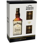 Jack Daniel's Honey 35% 0,7 l (dárkové balení 2 sklenice) – Zboží Dáma