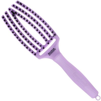 Olivia Garden Finger Brush Grape Soda profesionální kartáč s kančími štětinami v letní barvě, obsahuje přírodní kančí štětiny