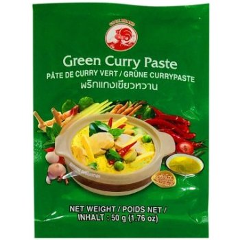 Cock brand thajská zelená kari pasta 50 g