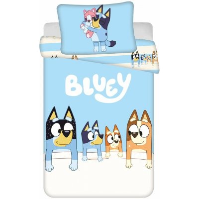 Jerry Fabrics Bluey dětské povlečení modrá 100 x 135 cm – Zboží Dáma