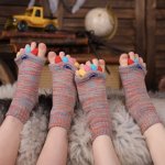 Happy Feet HF02XS Adjustační ponožky KIDS Multicolor – Zboží Dáma