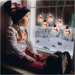 Solight LED okenní řetěz sněhuláci 6x LED přísavný 120cm 2x AA – Sleviste.cz