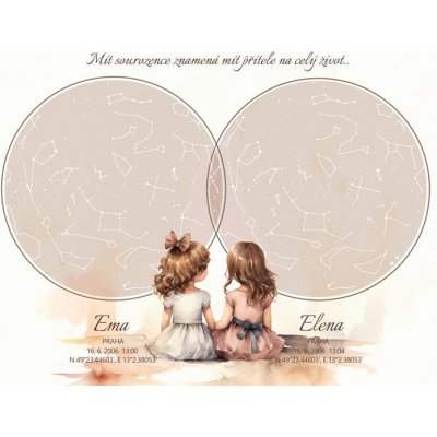 Dětská dvojitá hvězdná mapa – Hledejceny.cz