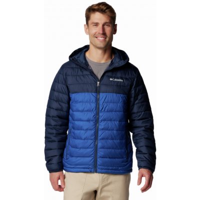 Columbia Powder Lite II Hooded Jacket modrá – Sleviste.cz