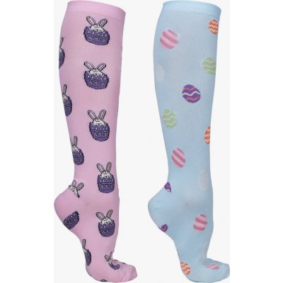 QHP Podkolenky Easter 2 páry pink blue – Zboží Mobilmania