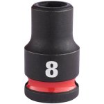 Milwaukee Průmyslové hlavice SHOCKWAVE™ IMPACT DUTY - 8 mm 3/8" impact socket STD - 1 pc – Sleviste.cz