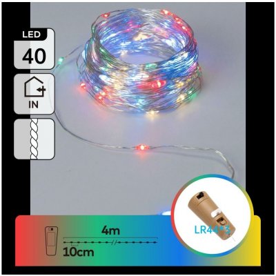 Aigostar B.V. Aigostar - LED Dekorační řetěz se zátkou do láhve 40xLED/3xLR44 4m multicolor B10303AFXC – Hledejceny.cz
