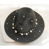 Klobouk Miranda Dámský klobouk s perlami MP1909 Black