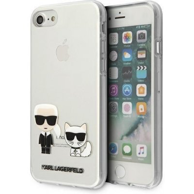 Pouzdro Karl Lagerfeld iPhone SE 2022/SE 2020/8/7 Transparent Karl & Choupette – Zboží Mobilmania